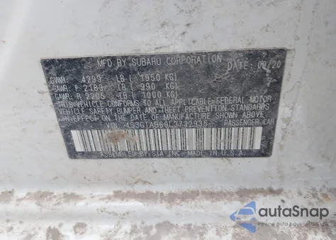 2020 Subaru Impreza 5-Door z USA, uszkodzony, nr VIN 4S3GTAB69L3732935